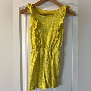 George Yellow Floral Romper